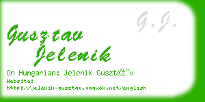 gusztav jelenik business card